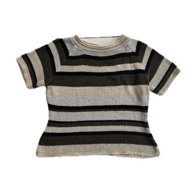 chemise tricotée à rayures