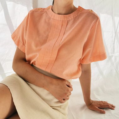 Vintage salmon pastel top