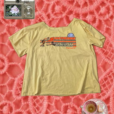 Gelbes Grafik T-Shirt