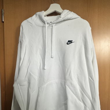 weisser nike hoodie
