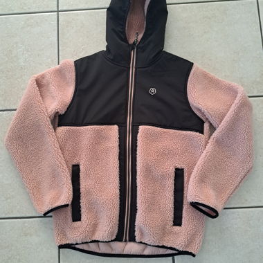 Giacca in pile con cappuccio Color Kids T 164/14 anni