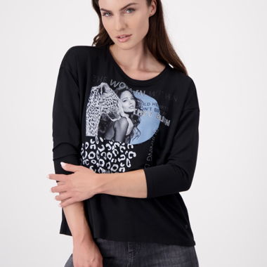 Monari Damen-T-Shirt schwarz – Grösse S 