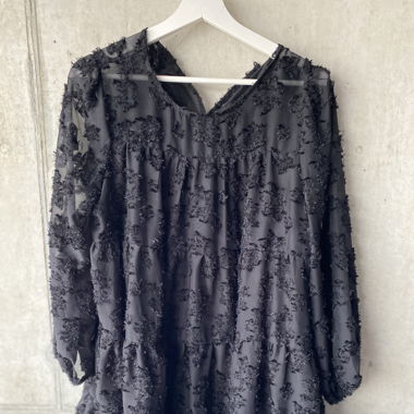 kurzes kleid, schwarz