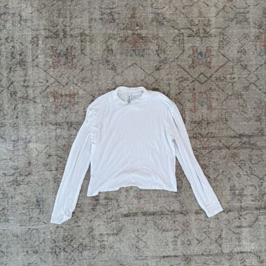 H&M Basic Basic-Weiss Longsleeve