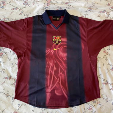 Travis Scott x Nike x FC Barcelona Retro 2000/01 Skeleton Trikot