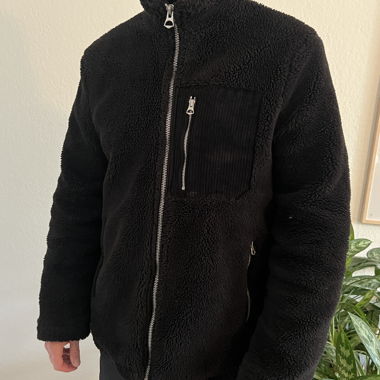 Black Teddyfleece Jacket