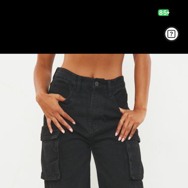 Pantalon cargo noir