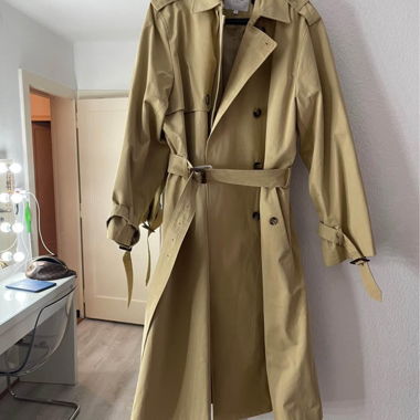 Beige trench coat with belt Pepe Jeans