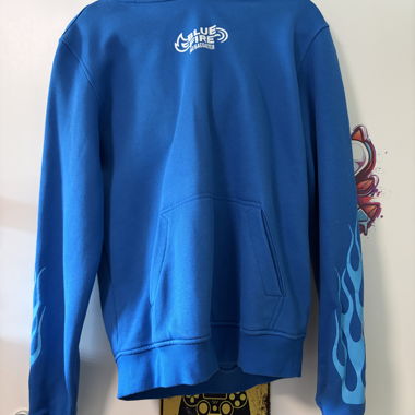 Felpa Blu Team Blue Fire