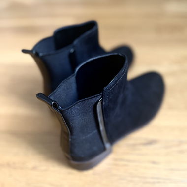 Black Boots (faux wild leather)