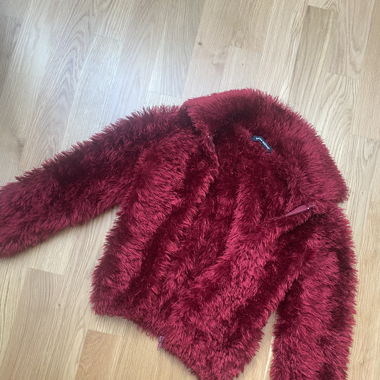 Furry red jacket
