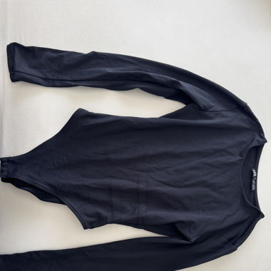 Body nero a maniche lunghe Zara