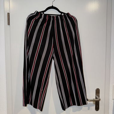 Pantalone lungo largo da donna a righe