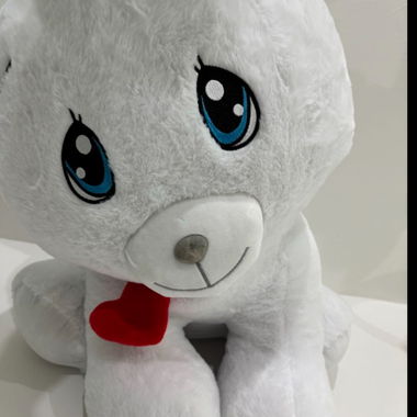 Peluche: coniglio bianco