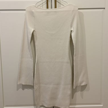 Abito in maglia bianco H&M