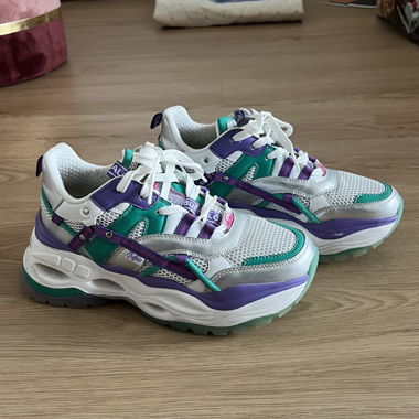 Baskets Chunky Buffalo vert/violet