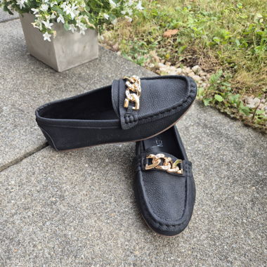 Schwarze Mocassins Gr.37