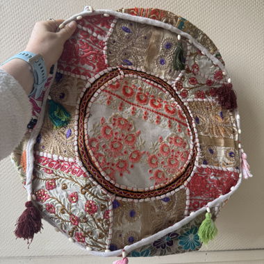 Coussin de siège rond coloré