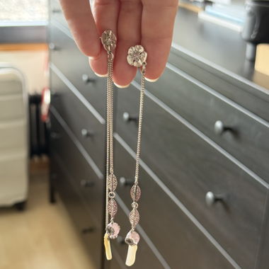 Longues boucles d'oreilles Pilgrim