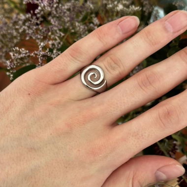 Silver Spiral Ring