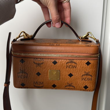 Borsa a tracolla MCM cognac