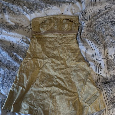 Gold sleeveless dress