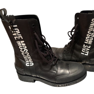 Stivaletti in Pelle Moschino Taglia 38 Unisex