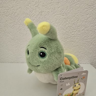 Peluche chenille verte