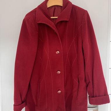 Red vintage coat