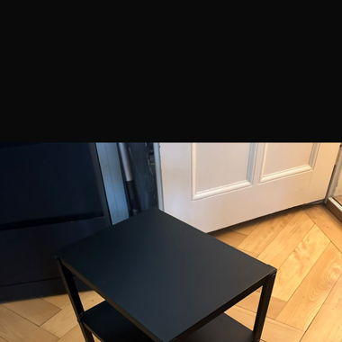 Nachttisch Metall schwarz