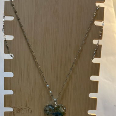 Handmade Collier cœur floral