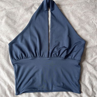 Top Halter Blu