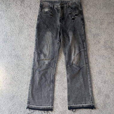 Dark grey flared pants 