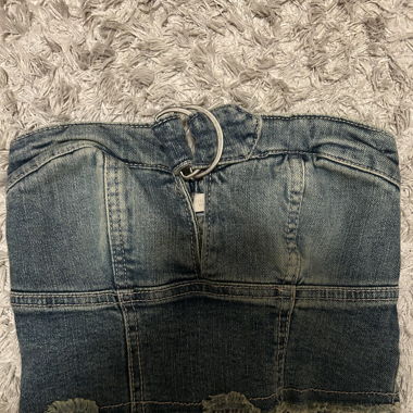 Jeans Tube Top 