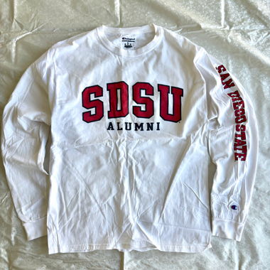 Thick baggy seamless knit cotton alumni top