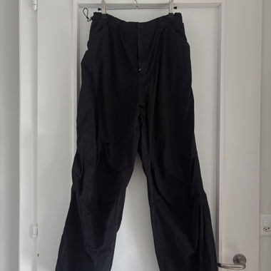 Pantalone parachute nero