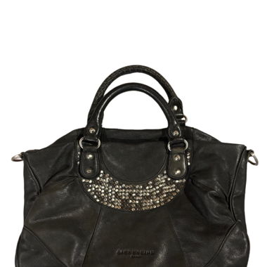 liebeskind leather studded bag