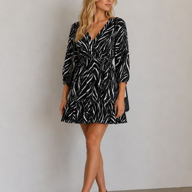 Zebra Print Kleid