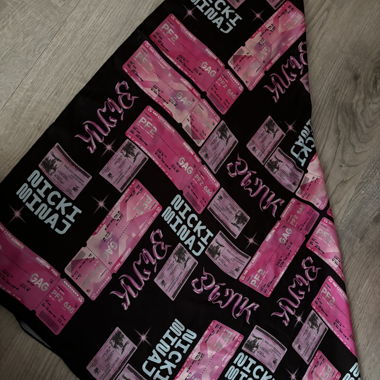 Black Pink Graphic Scarf Nicki Minaj