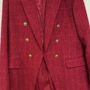 Blazer in tweed Zara rosa