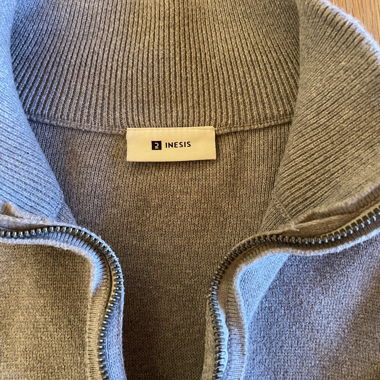 INESIS knit zip sweater
