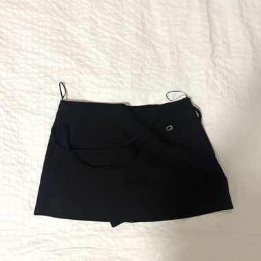 Jupe portefeuille noire