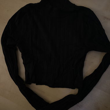Black long-sleeve top