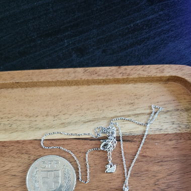 Silberne Swarovski Halskette