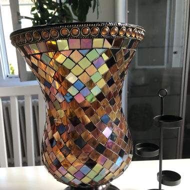 Partylite Mosaic Hurricane Set