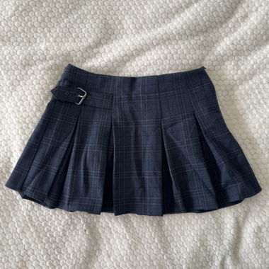 Checkered mini skirt