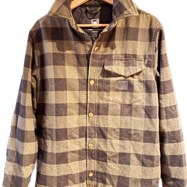 Camicia di flanella a quadri foderata