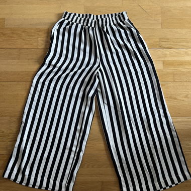Striped Wide-Leg Pants