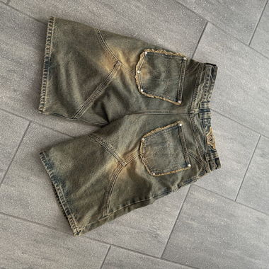 Gelb grün gewaschene Jorts von Trendtvision 