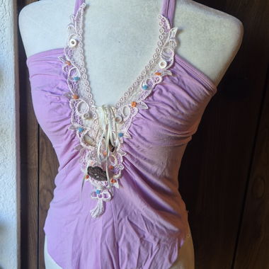 Y2K Vintage Mermaidcore Boho Top